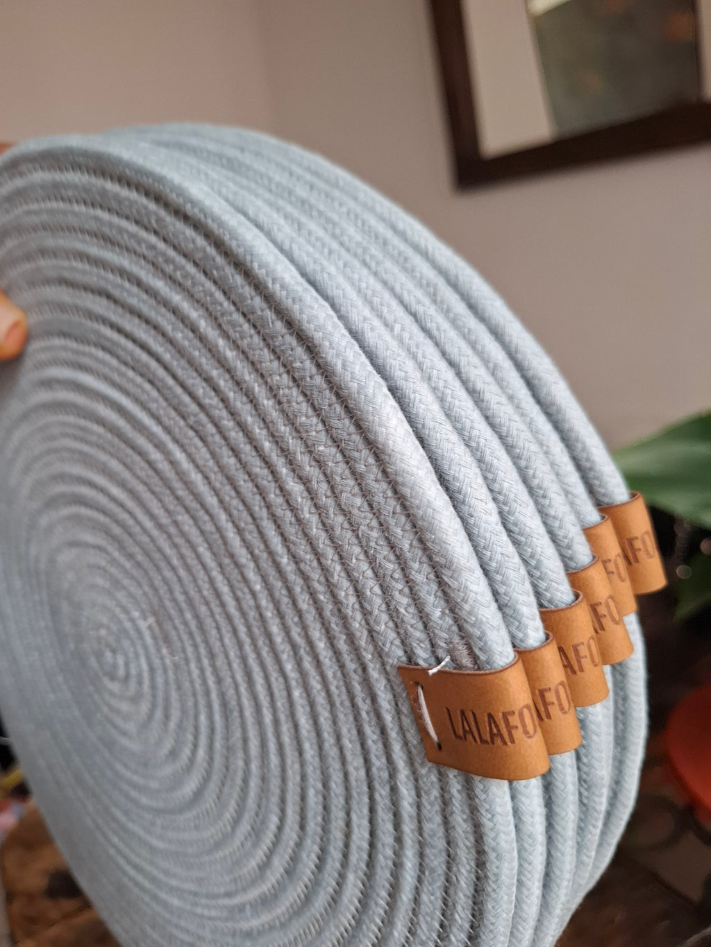 Individuales gris pastel