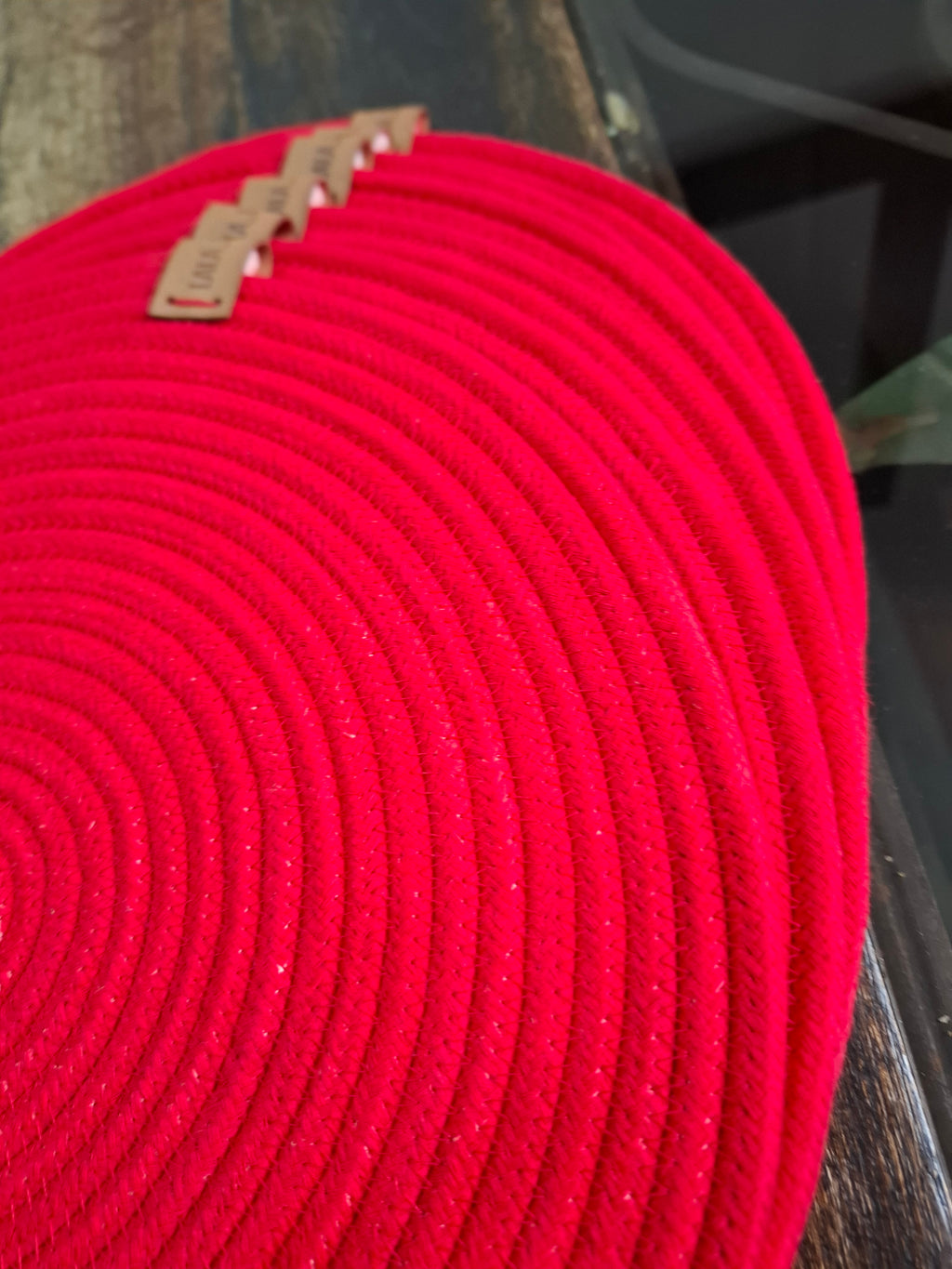 Individuales color rojo