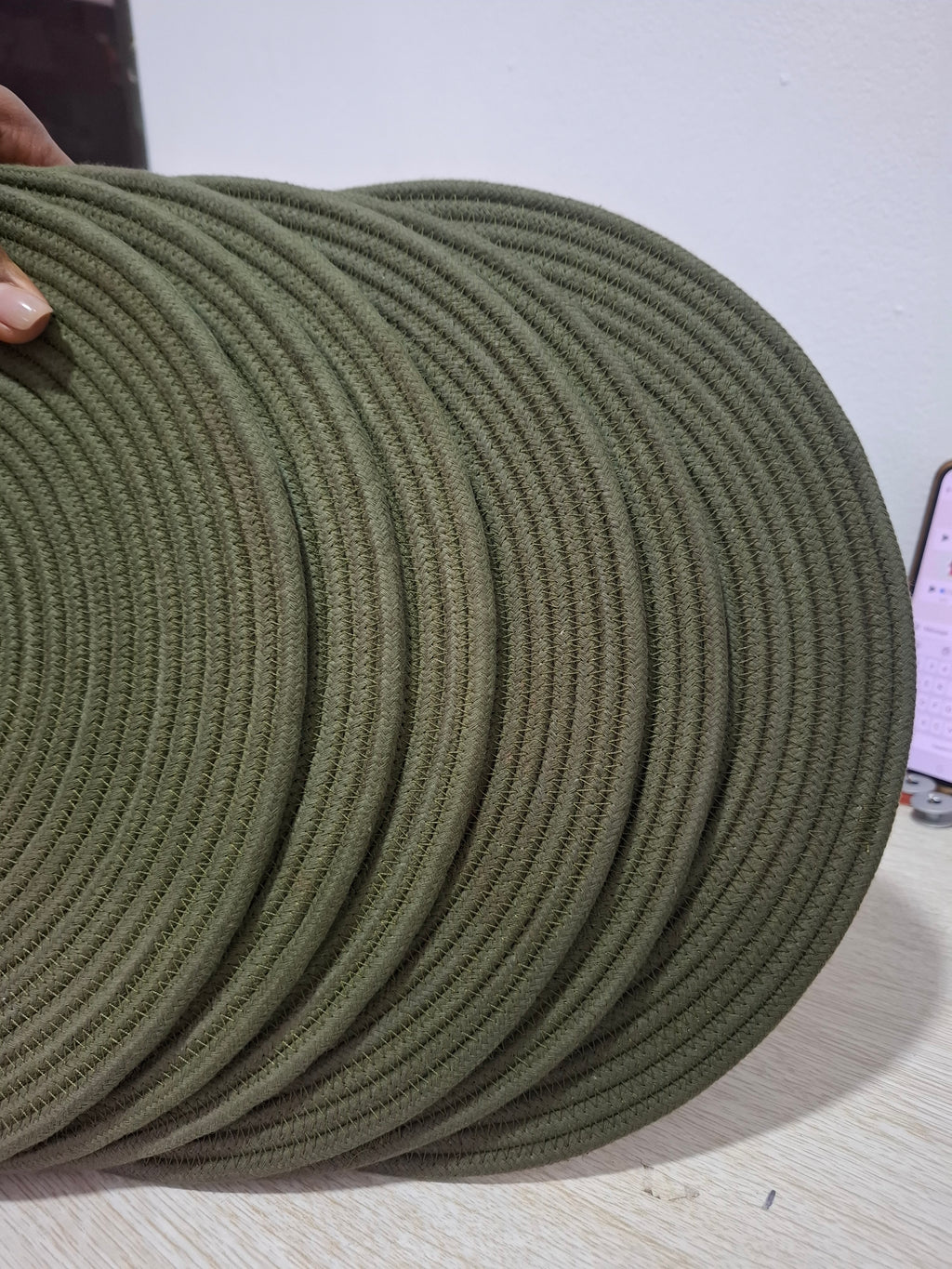 Individuales verde militar