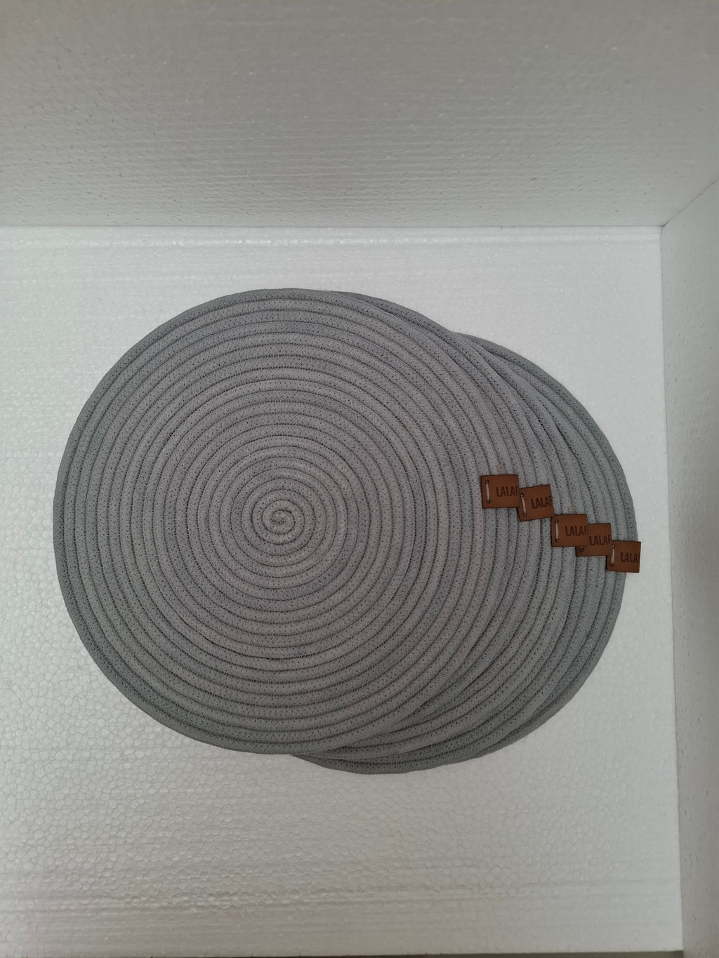 Individuales gris pastel