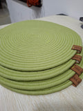 Individuales verde oliva
