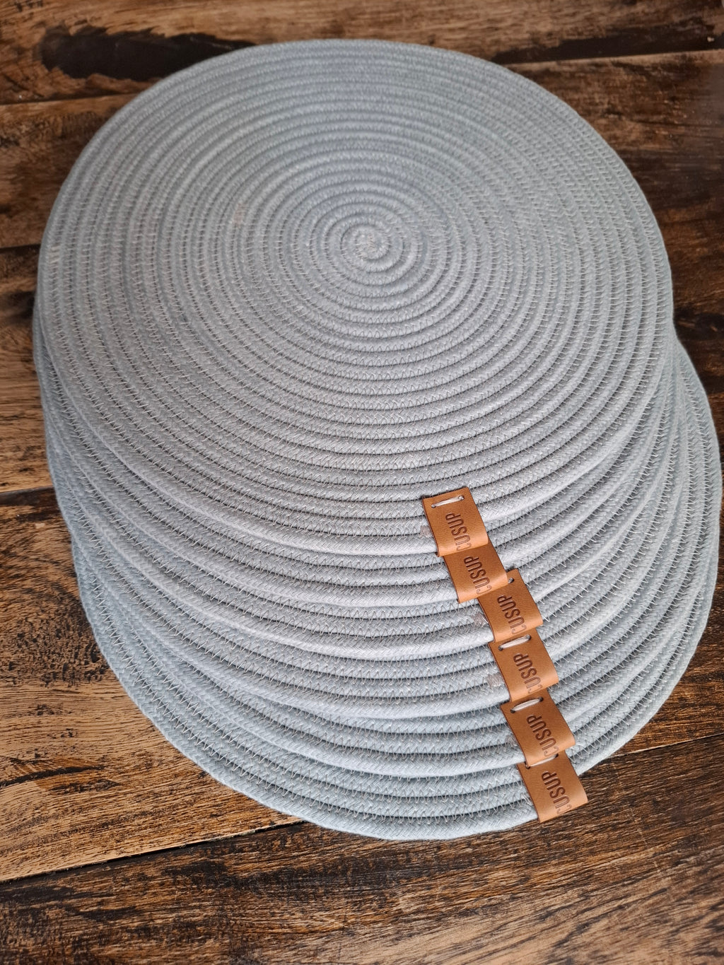 Individuales gris pastel